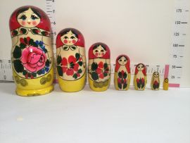 Red top Russian nesting doll 